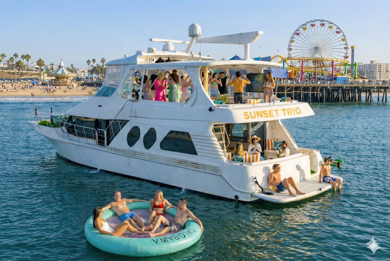 ISLAND BOAT MDR: 59ft & 63ft Yacht Rental| #1 Party Deck| Dance Floor| Karaoke| Dolphin Watching — Dance venue in Marina Del Rey, California