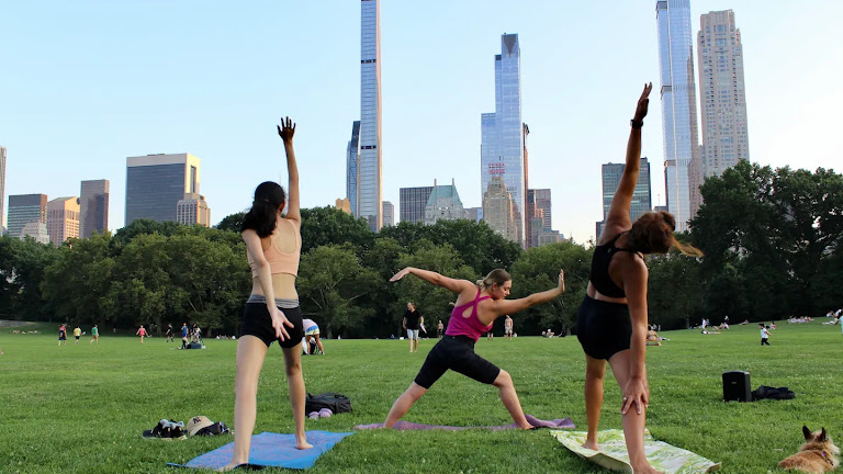 Yoga in Central Park